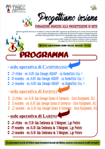 Locandina - Corso 'Progettiamo insieme ...'