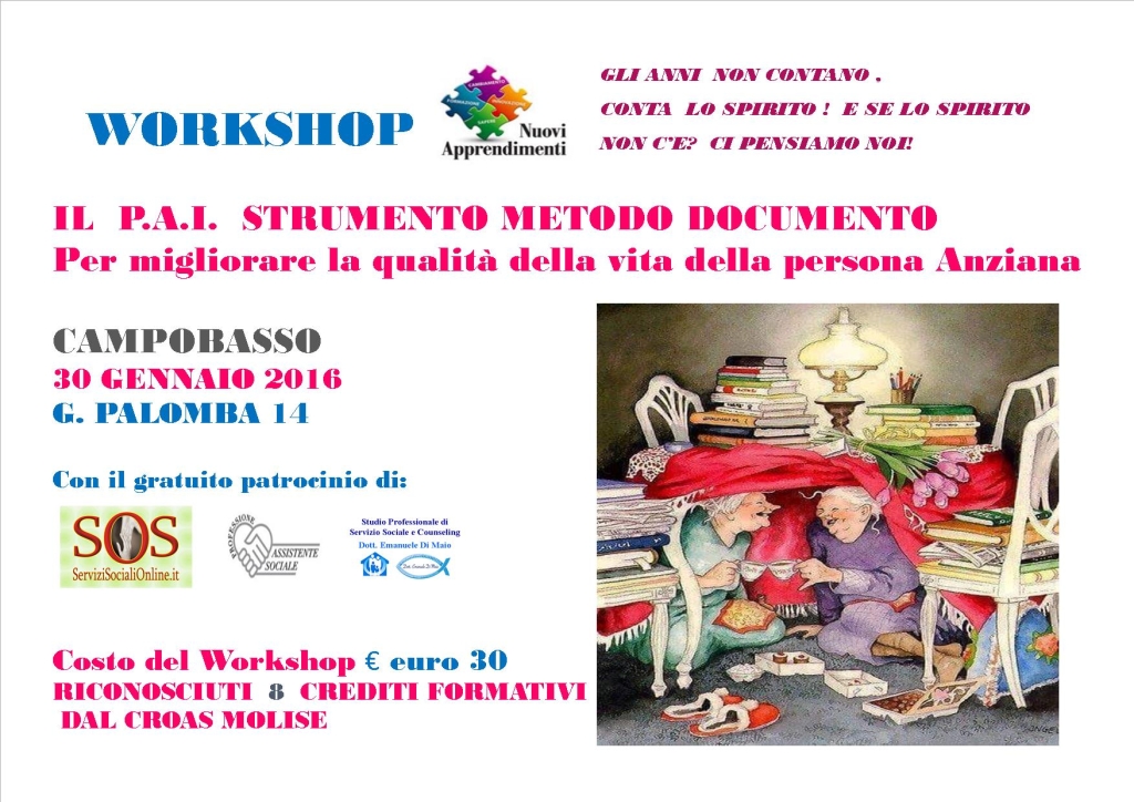 Locandina  workshop campobasso 2016